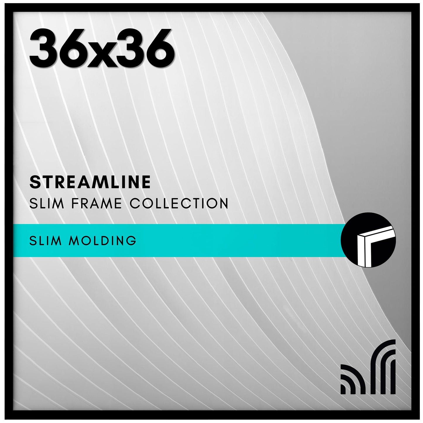 Thin Border Frame No Mat, Shatter-Resistant - Americanflat