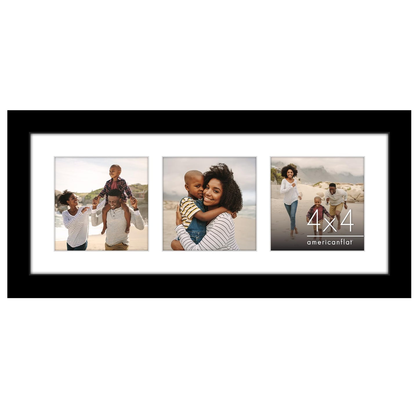 Americanflat Signature Collage Frame | 3-Opening | Shatter-Resistant Glass