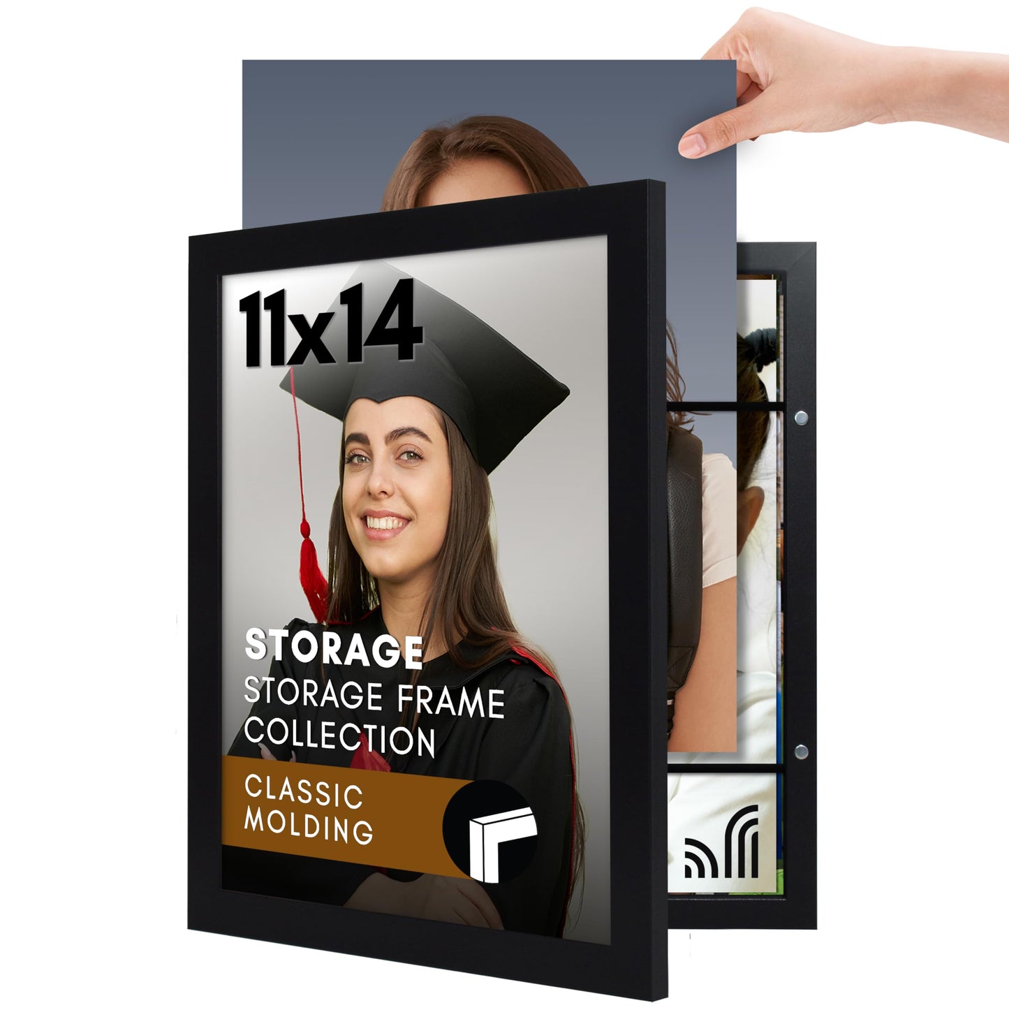 Storage Picture Frame, Quick Change, 35-Photo - Americanflat