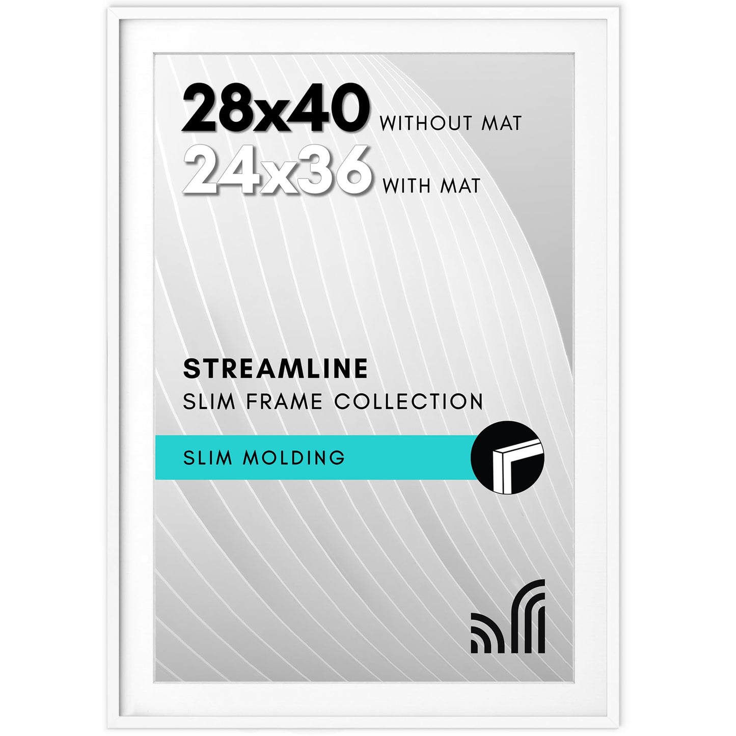 Americanflat | Thin Border Picture Frame | Shatter-Resistant Plexiglass