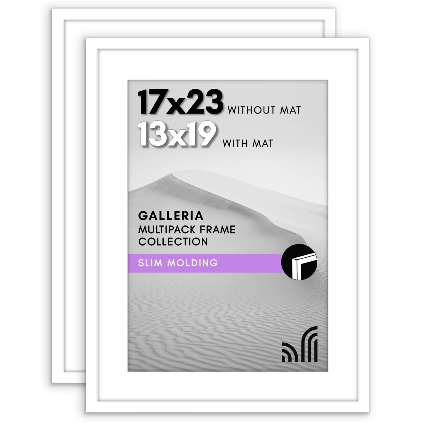 Americanflat Galleria Poster Frames | Set of 2 | With Mat | Acrylic