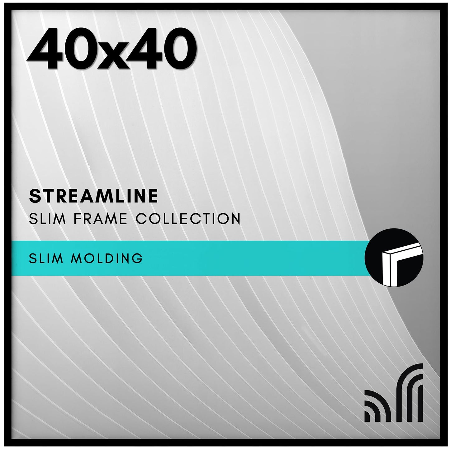 Thin Border Frame No Mat, Shatter-Resistant - Americanflat