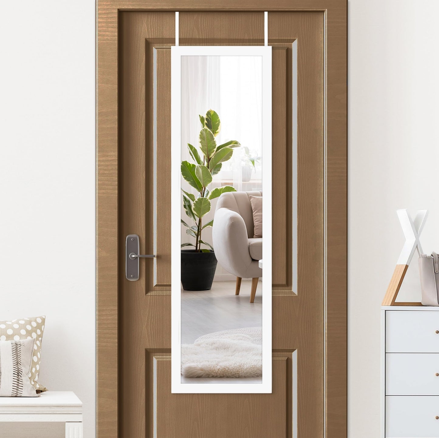 Over-the-Door Mirror 12x48 Full Length - Americanflat