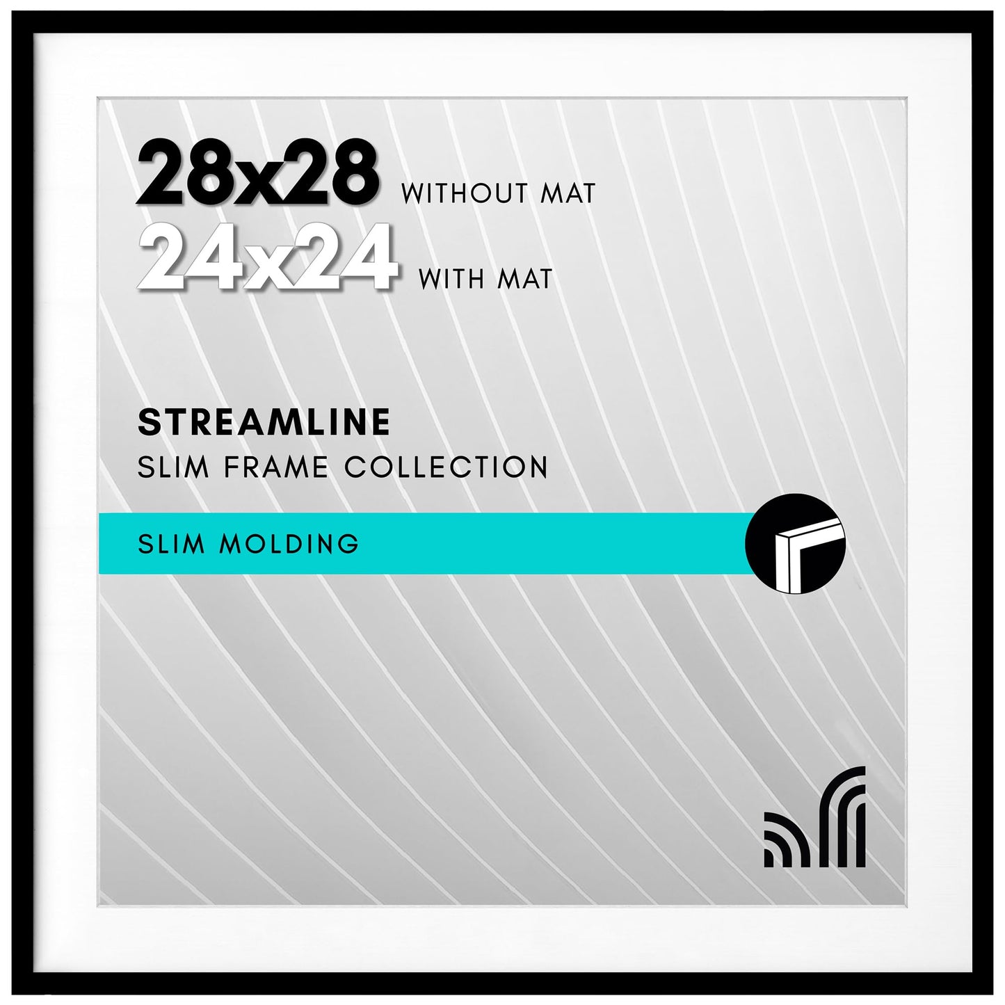 Americanflat | Thin Border Picture Frame | Shatter-Resistant Plexiglass