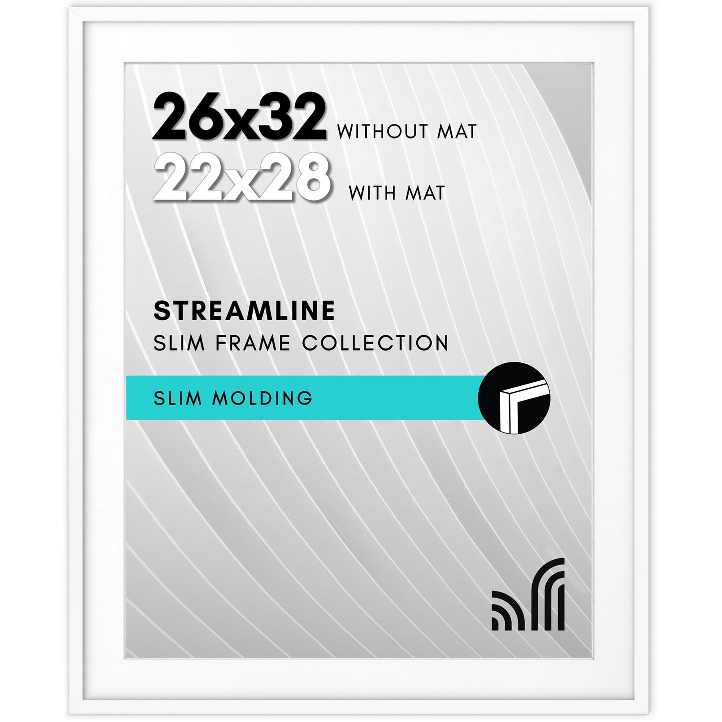 Americanflat | Thin Border Picture Frame | Shatter-Resistant Plexiglass