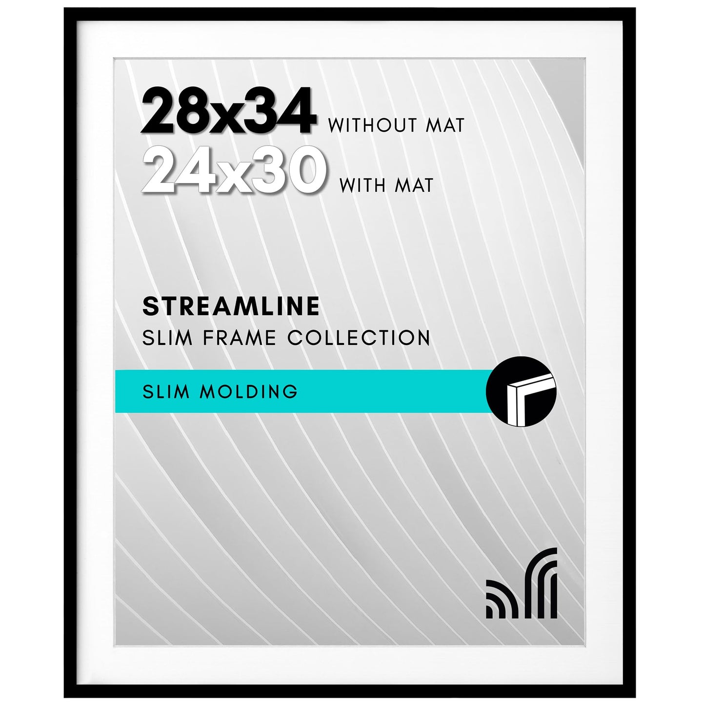 Americanflat | Thin Border Picture Frame | Shatter-Resistant Plexiglass