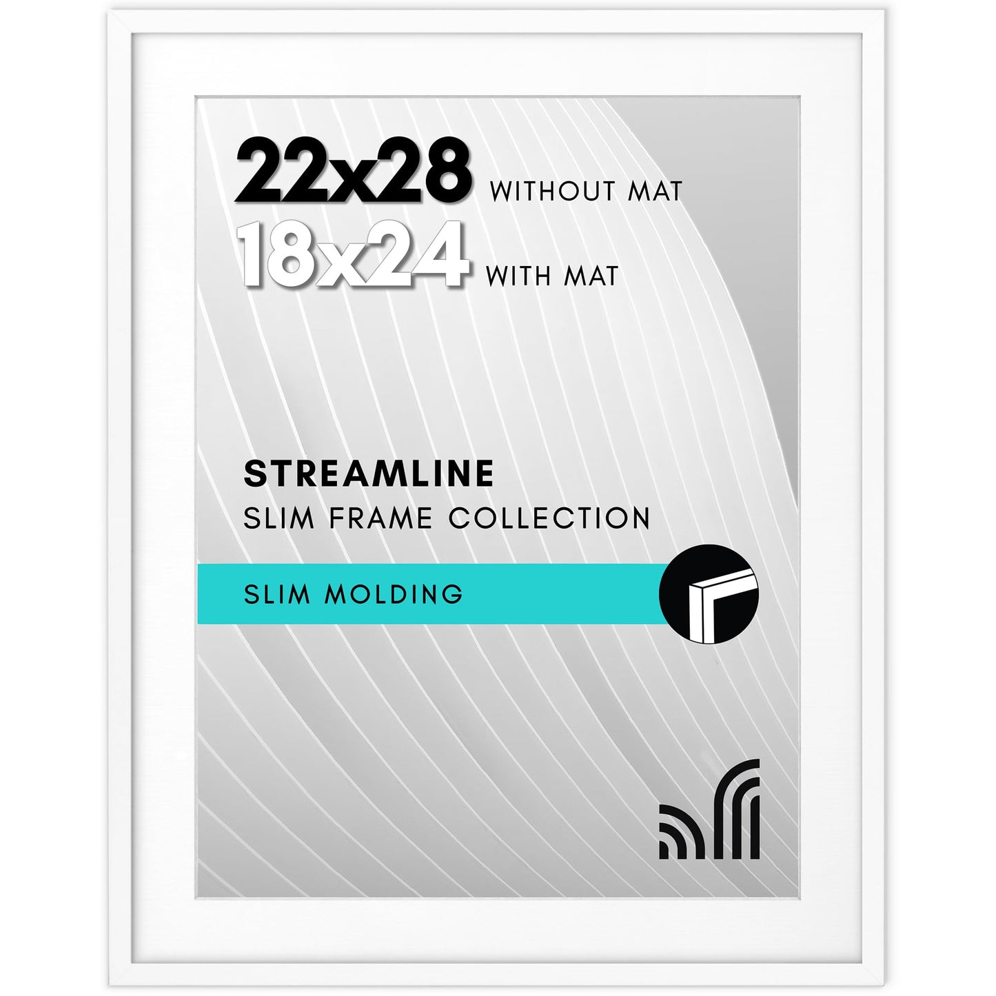 Americanflat | Thin Border Picture Frame | Shatter-Resistant Plexiglass