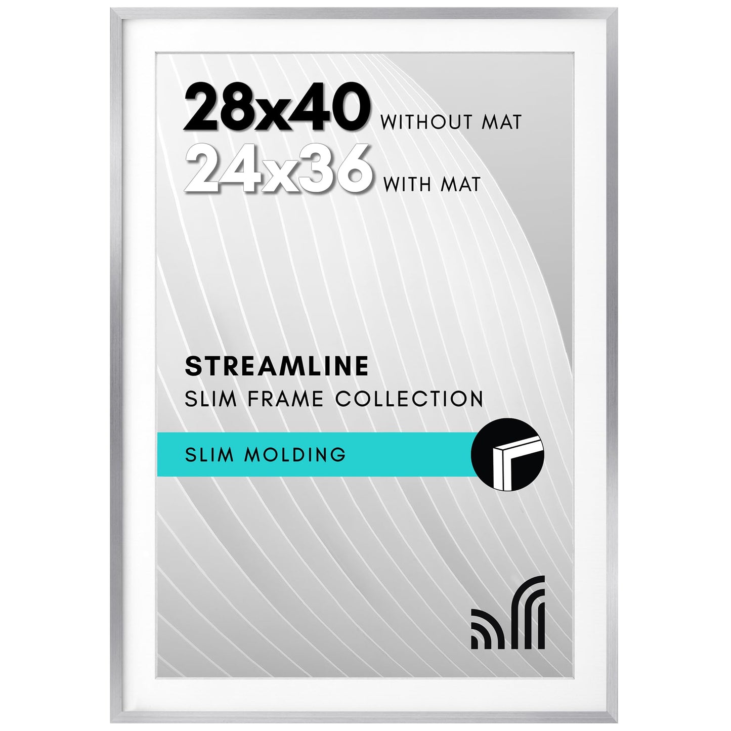 Americanflat | Thin Border Picture Frame | Shatter-Resistant Plexiglass