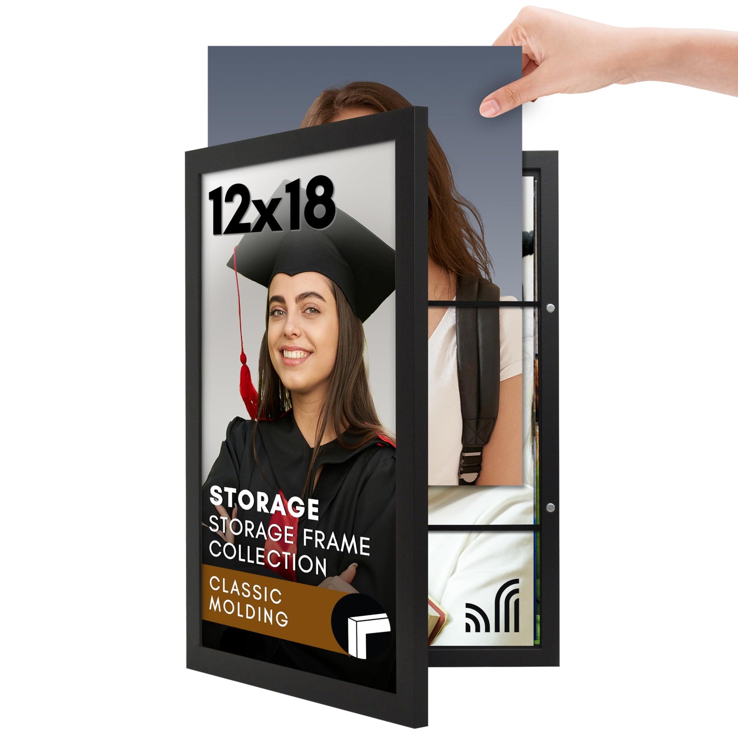 Storage Picture Frame, Quick Change, 35-Photo - Americanflat