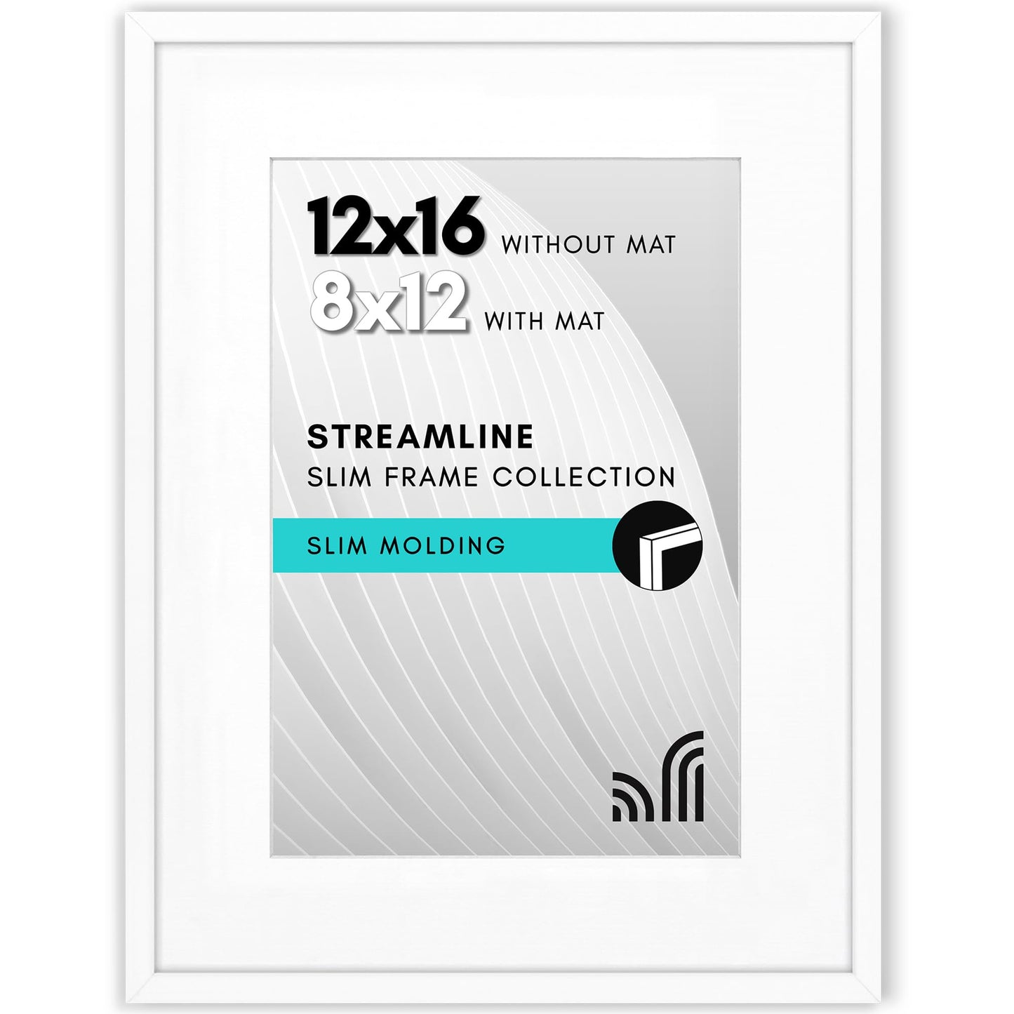 Americanflat | Thin Border Picture Frame | Shatter-Resistant Plexiglass
