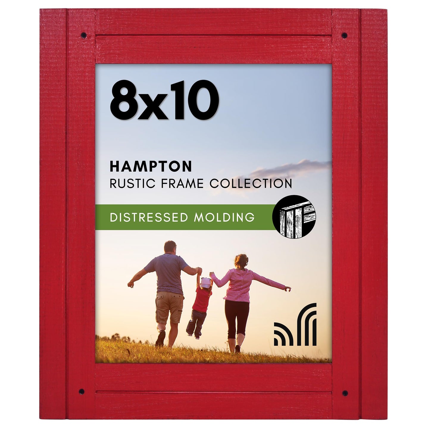 Distressed Wood Picture Frame Without Mat - Americanflat