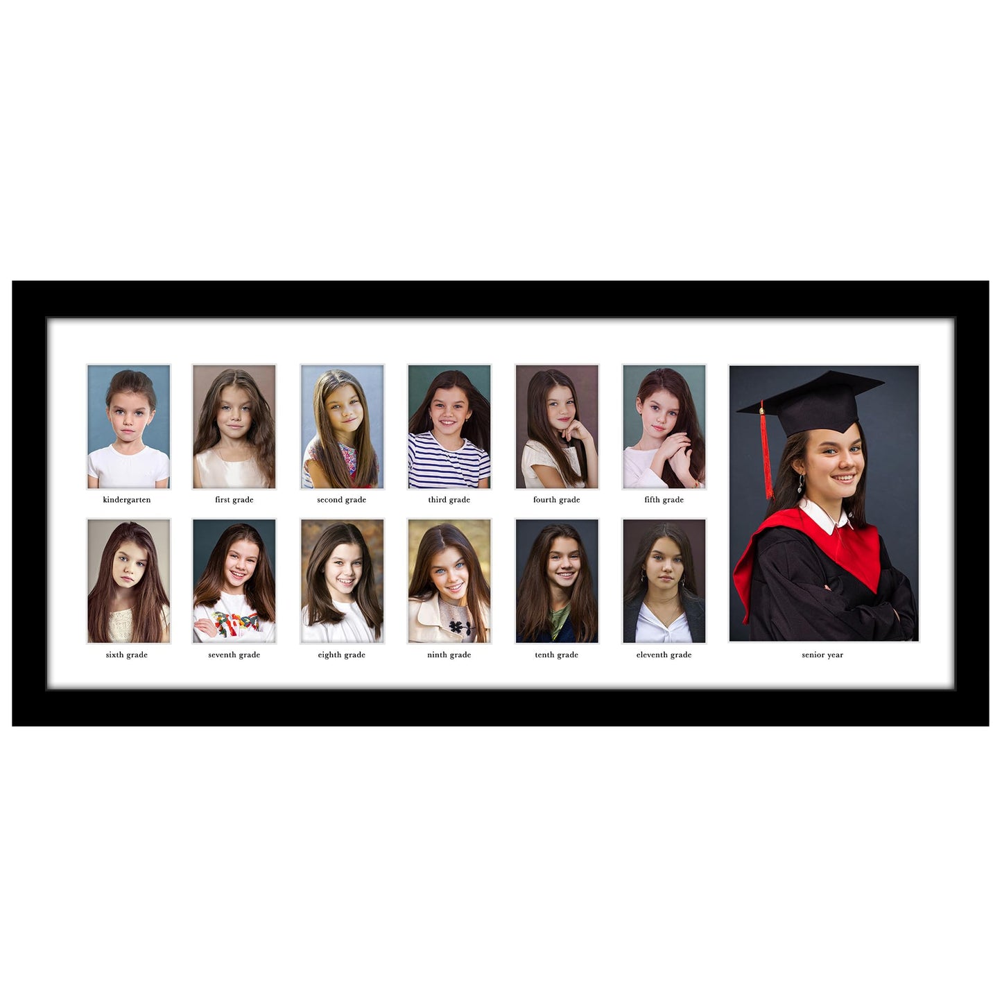 Americanflat Milestone Collage Frame | 13 Openings | Shatter-Resistant