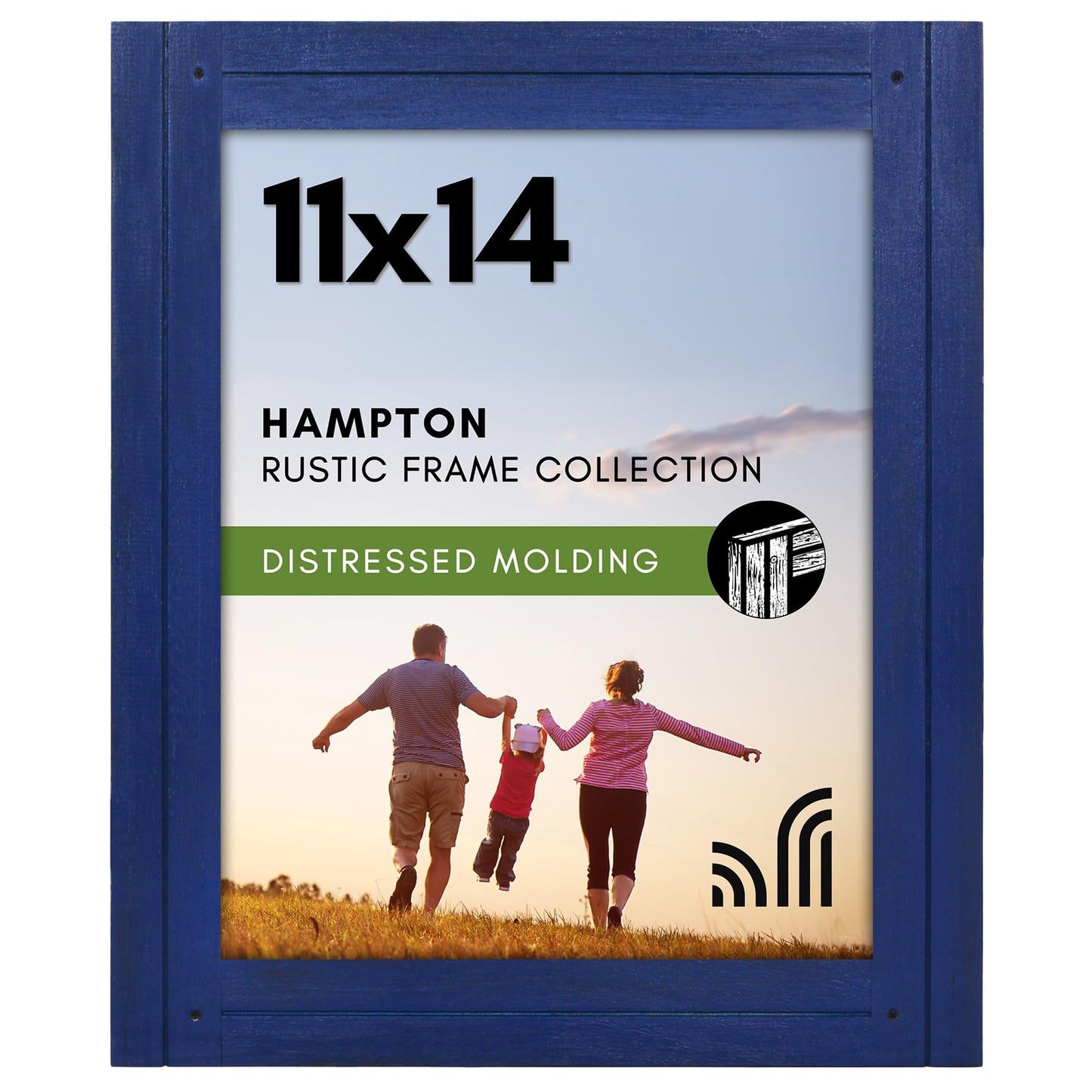 Distressed Wood Picture Frame Without Mat - Americanflat