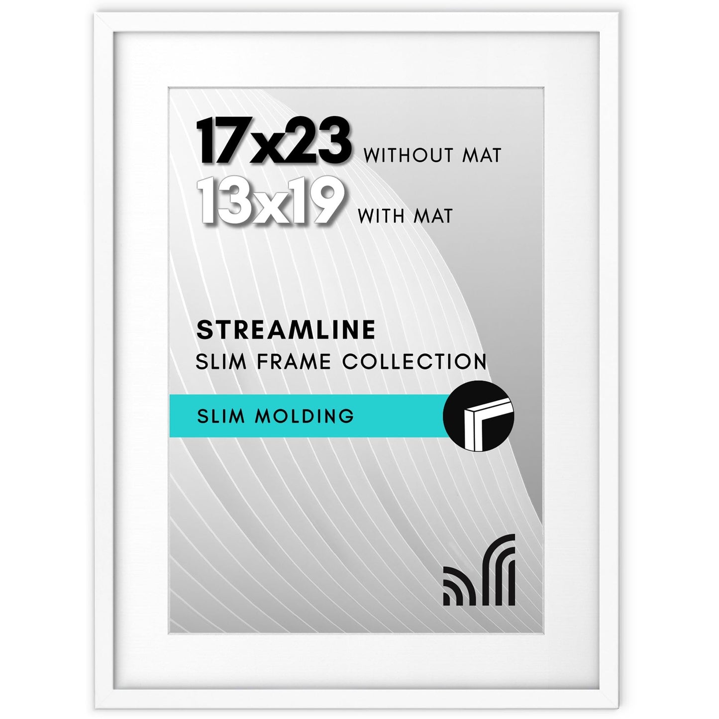 Americanflat | Thin Border Picture Frame | Shatter-Resistant Plexiglass