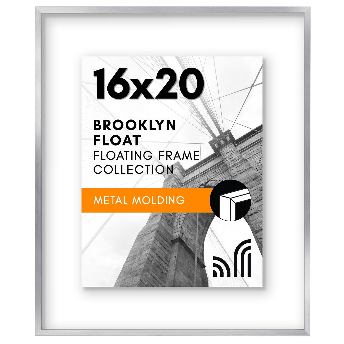 Aluminum Floating Frame Without Mat - Americanflat