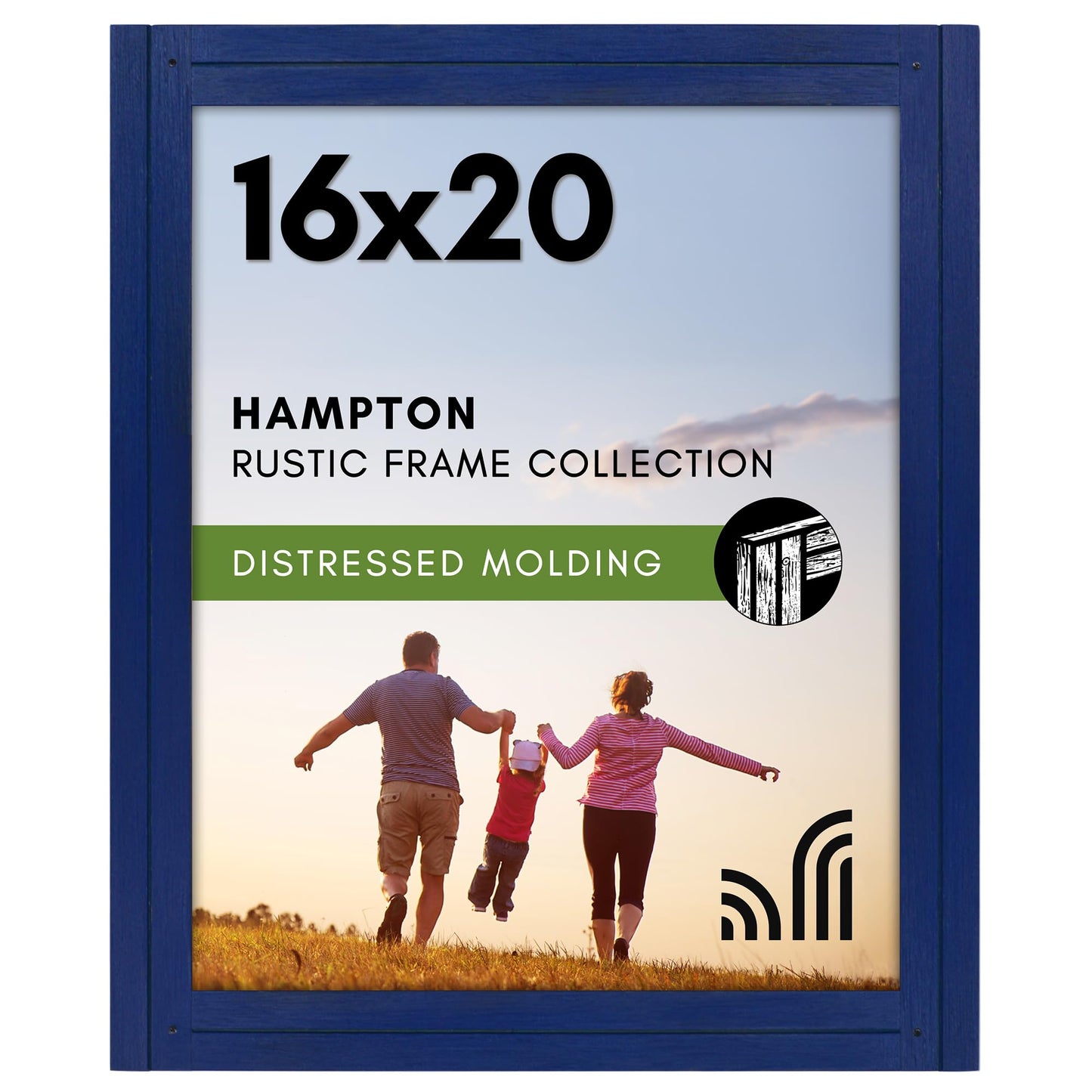 Distressed Wood Picture Frame Without Mat - Americanflat