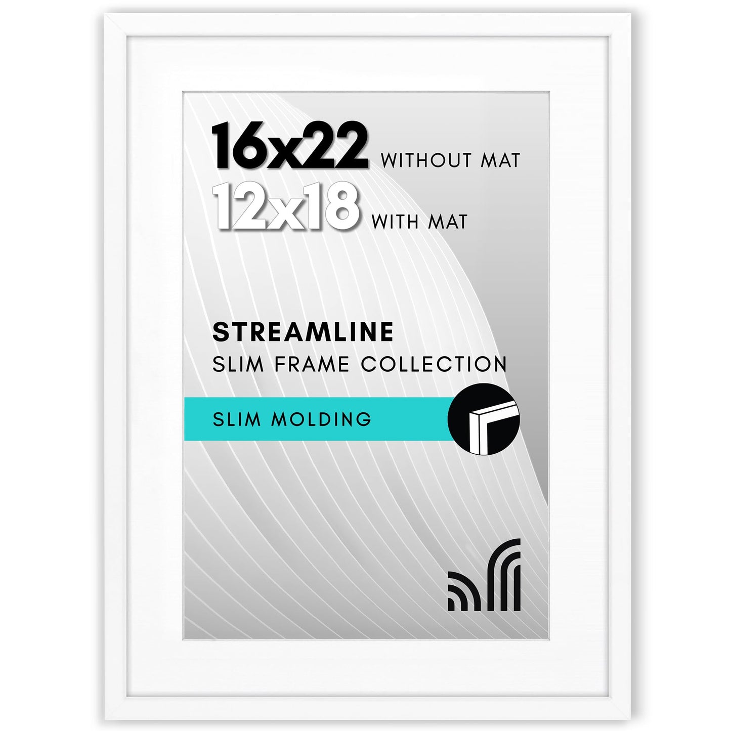 Americanflat | Thin Border Picture Frame | Shatter-Resistant Plexiglass