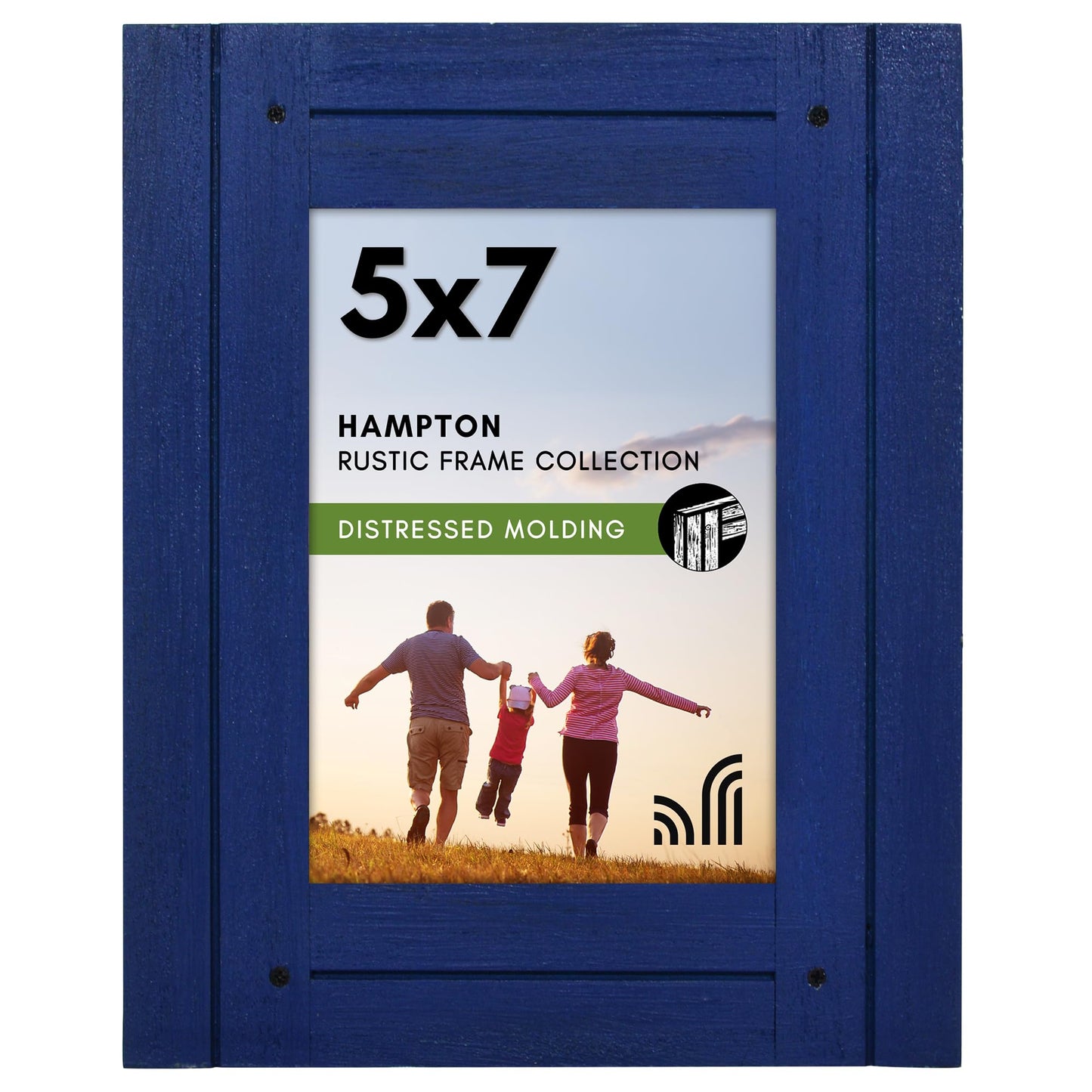 Distressed Wood Picture Frame Without Mat - Americanflat