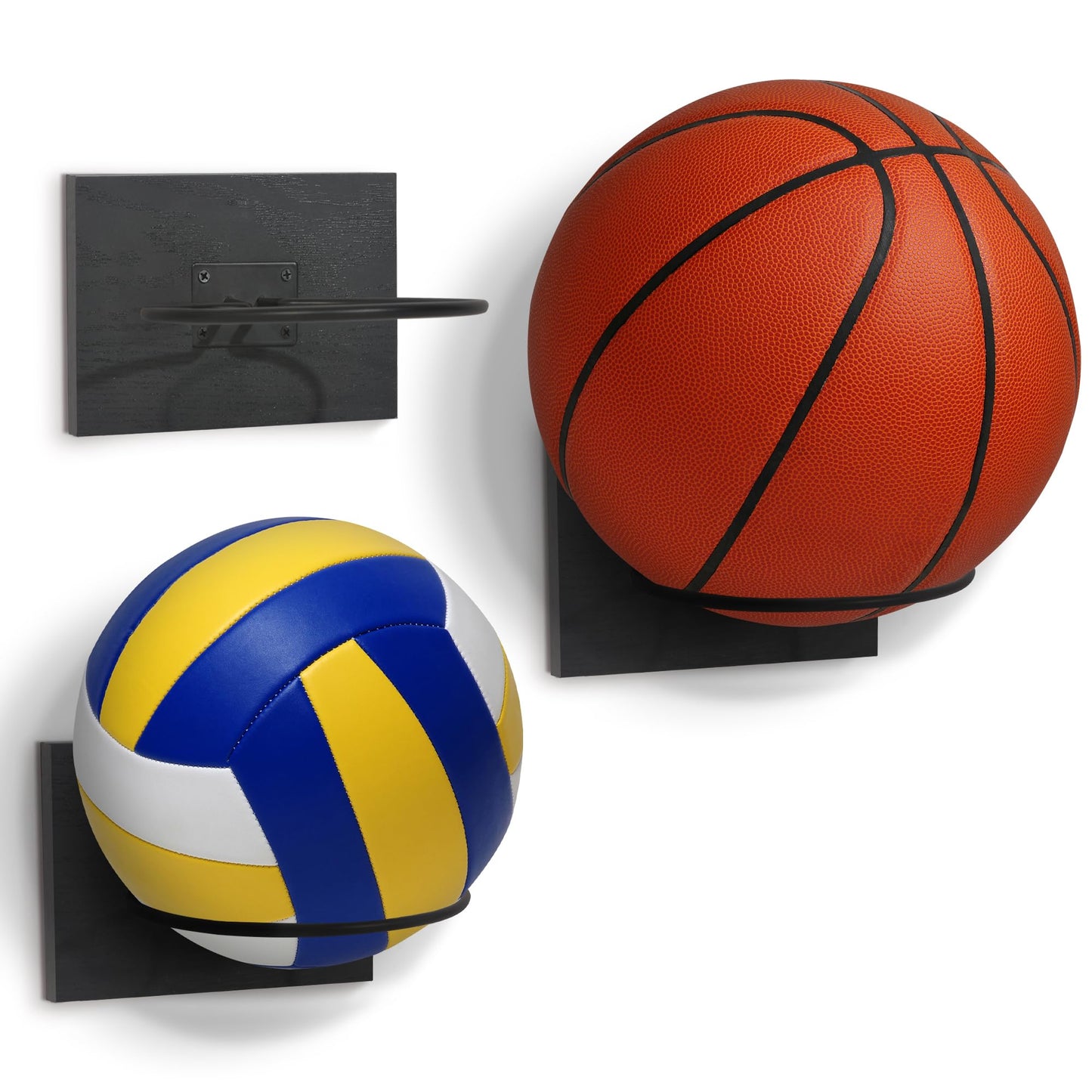 ports Ball Display Stand for Baseball, Basketball, Football, and Tennis Set of 3 | All-Star Collection