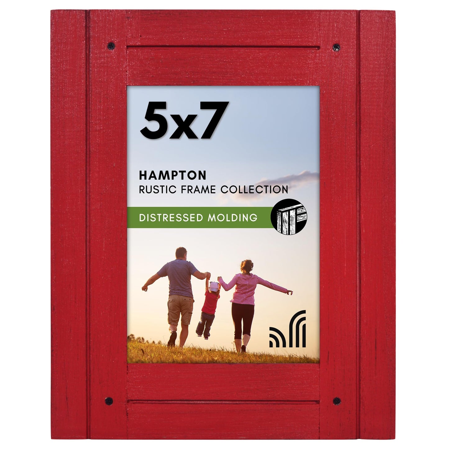 Distressed Wood Picture Frame Without Mat - Americanflat