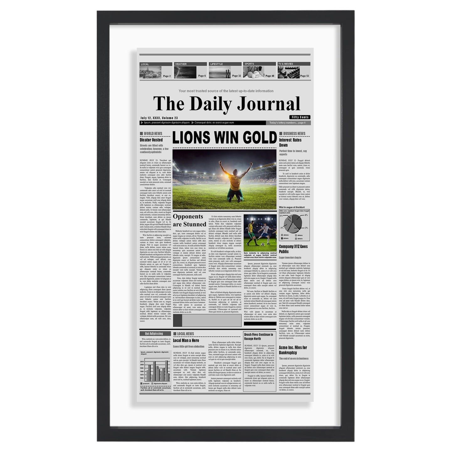 Floating Picture Frame Without Mat - Americanflat