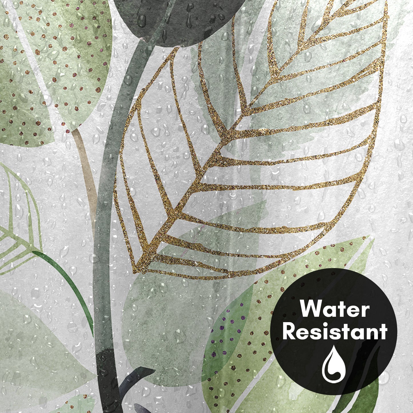 71x74 Shower Curtain with 12 Metal Grommets | Forest Bouquet