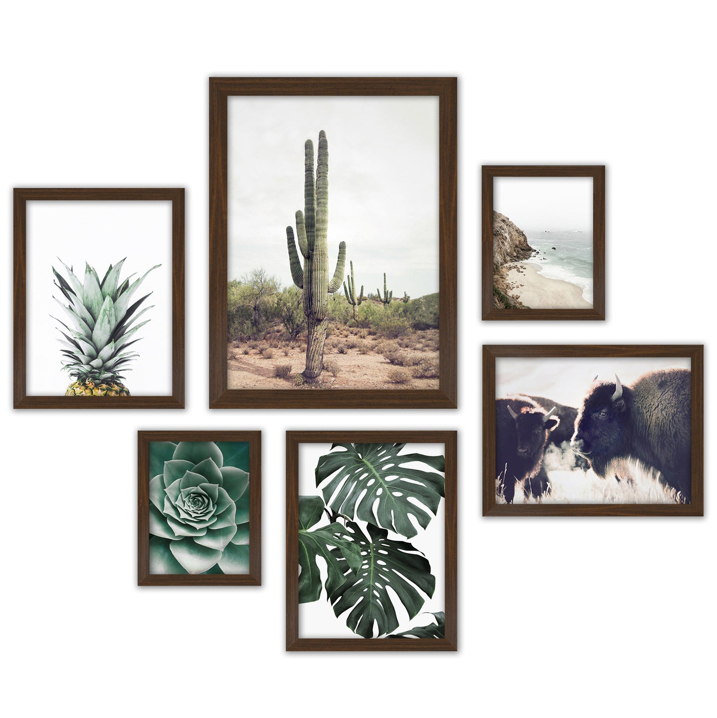 Contemporary Southwest Photography - 6 Piece Framed Gallery Wall Set