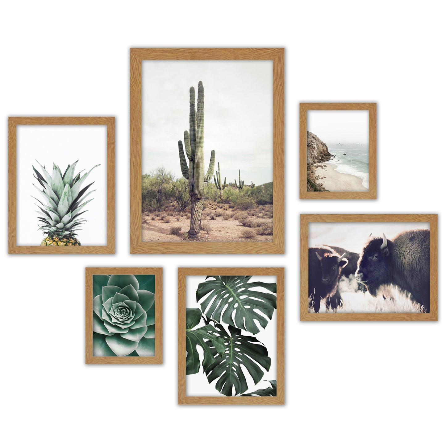 Contemporary Southwest Photography - 6 Piece Framed Gallery Wall Set