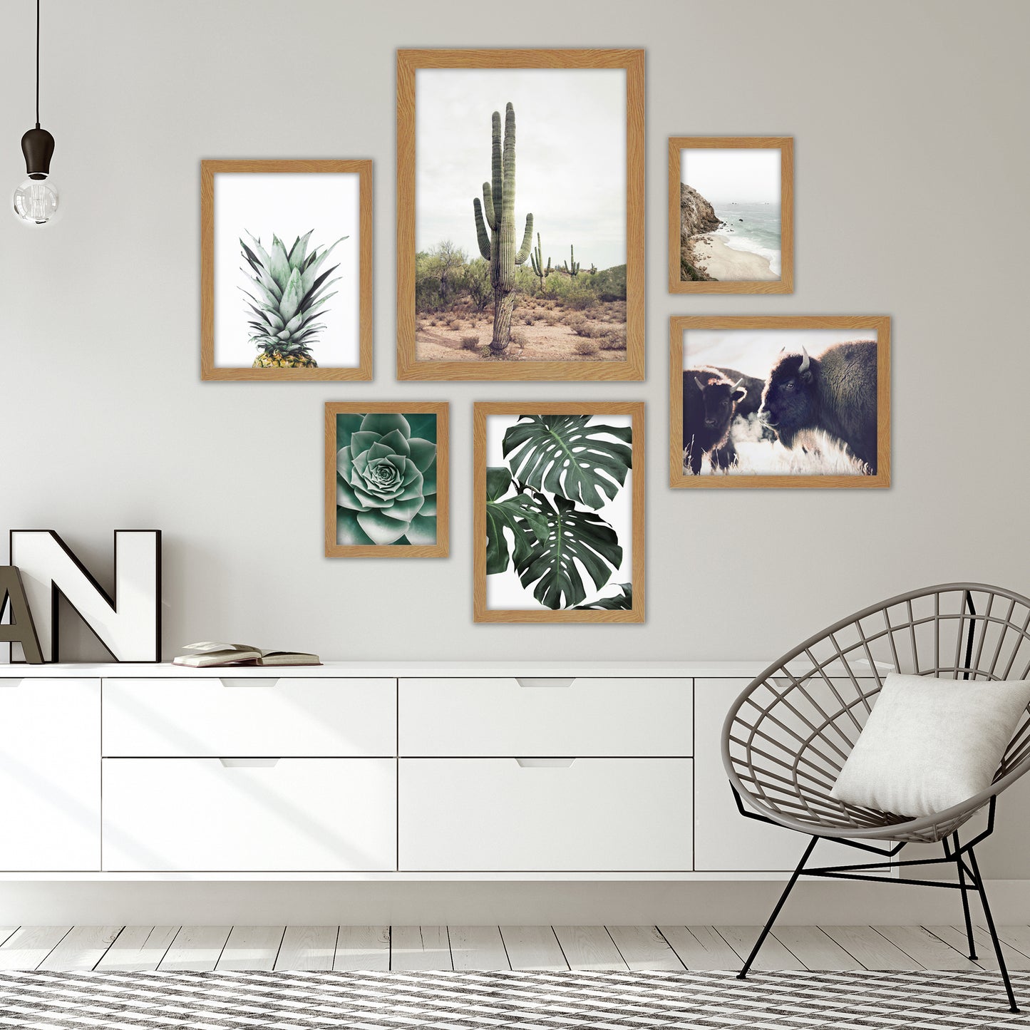 Contemporary Southwest Photography - 6 Piece Framed Gallery Wall Set