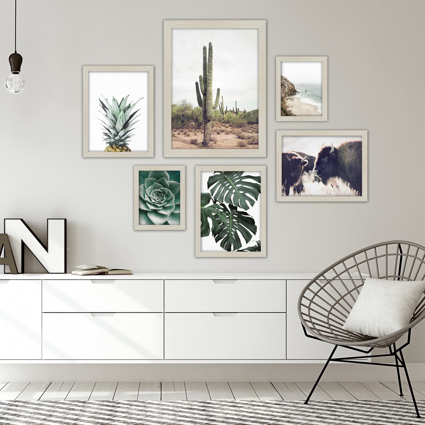 Contemporary Southwest Photography - 6 Piece Framed Gallery Wall Set