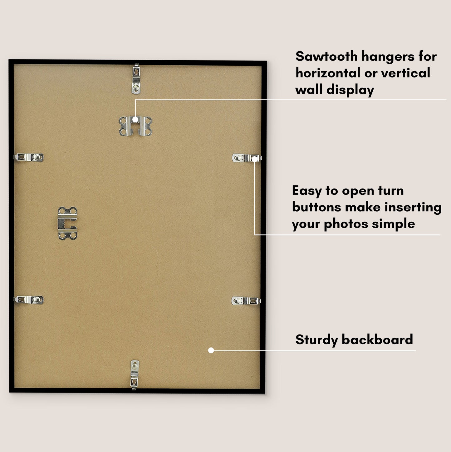 Americanflat Picture Frame with Mat | Polished Plexiglass | Slim Molding