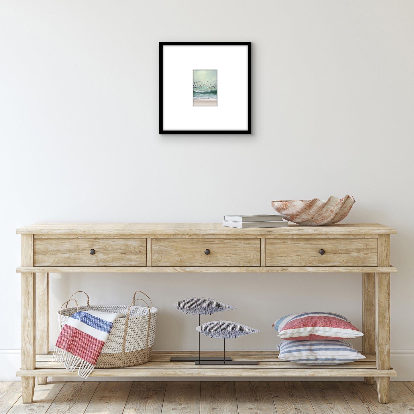 Americanflat Picture Frame with Mat | Polished Plexiglass | Slim Molding