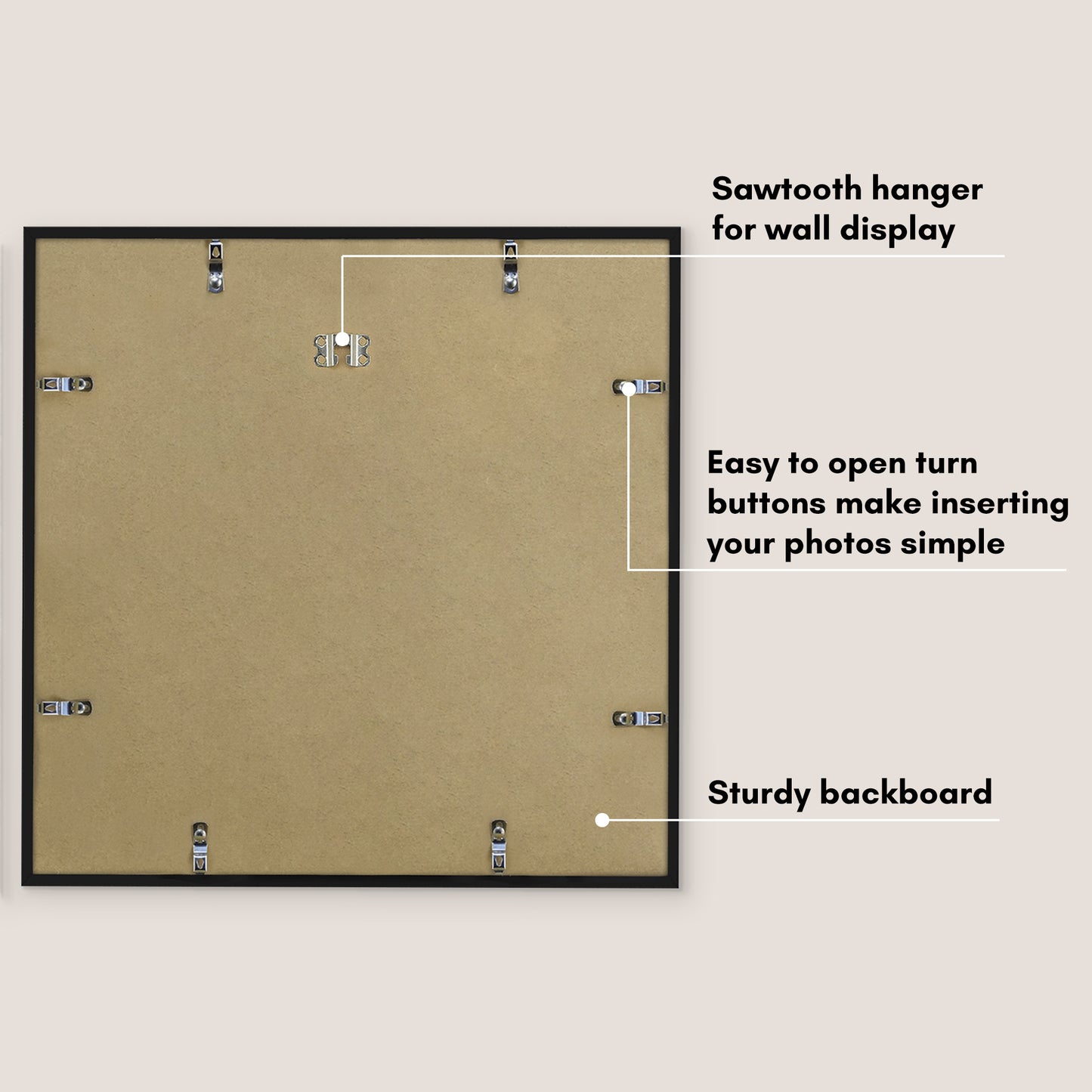 Americanflat Picture Frame with Mat | Polished Plexiglass | Slim Molding