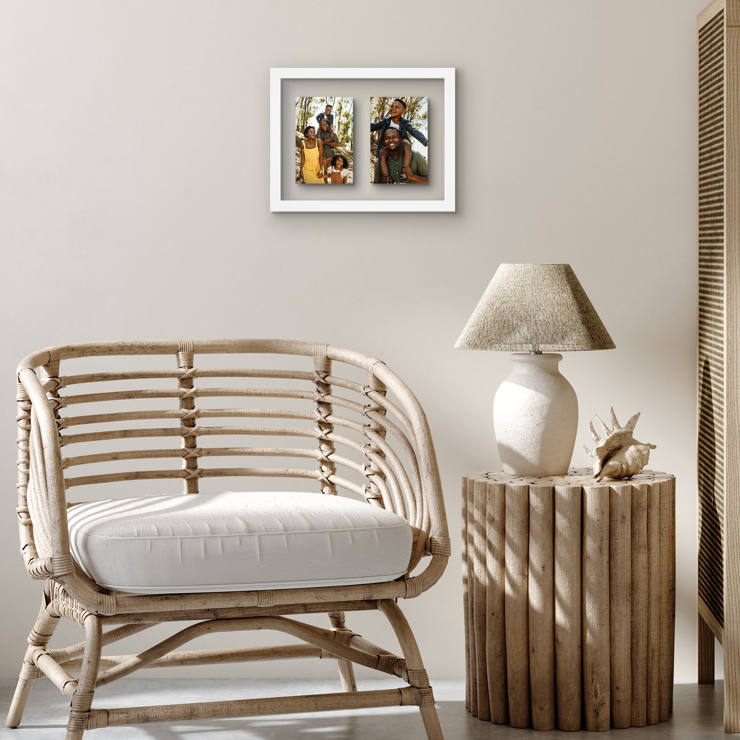 Floating Collage Picture Frame - Displays Two 4x6 | Signature Float Collection