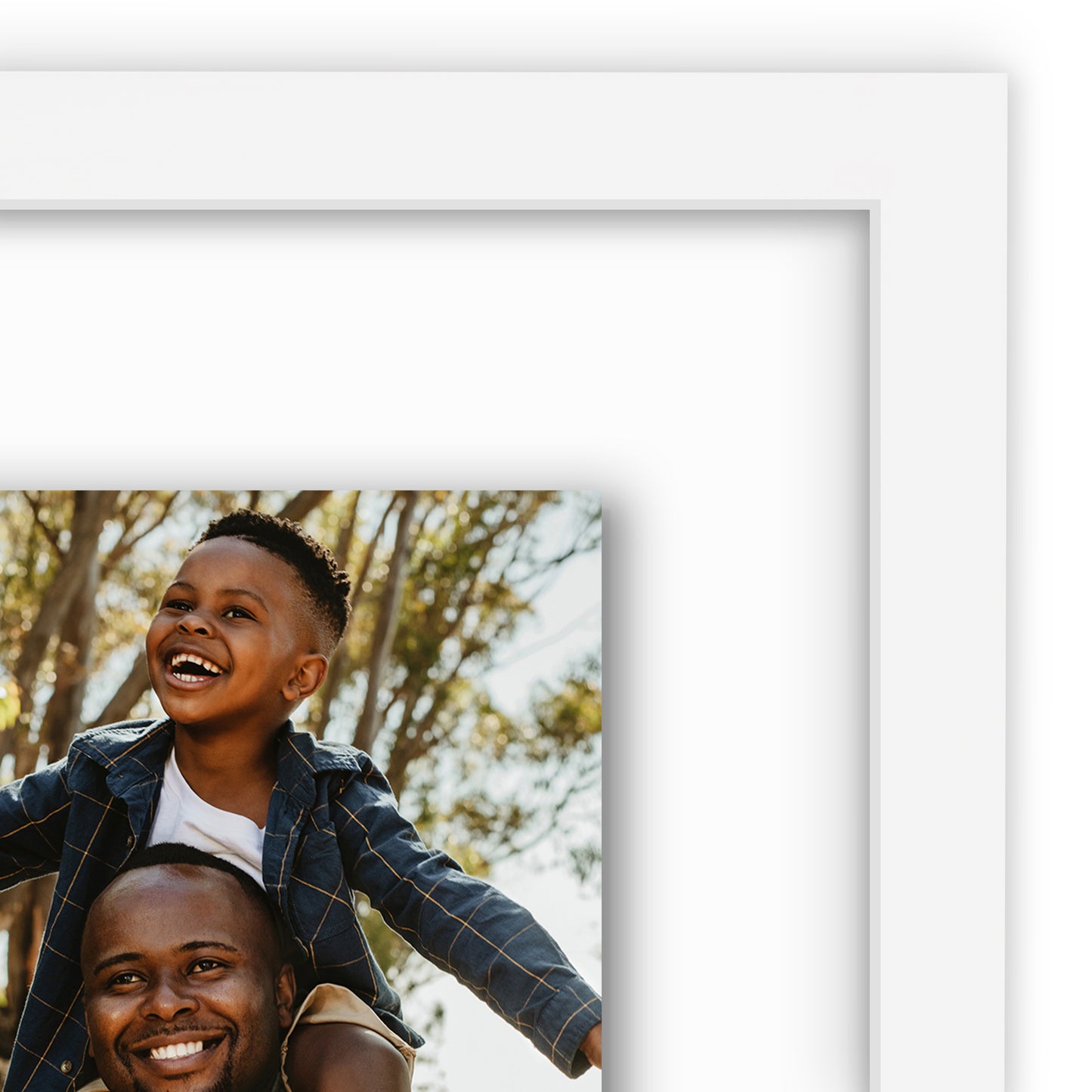 Floating Collage Picture Frame - Displays Two 4x6 | Signature Float Collection
