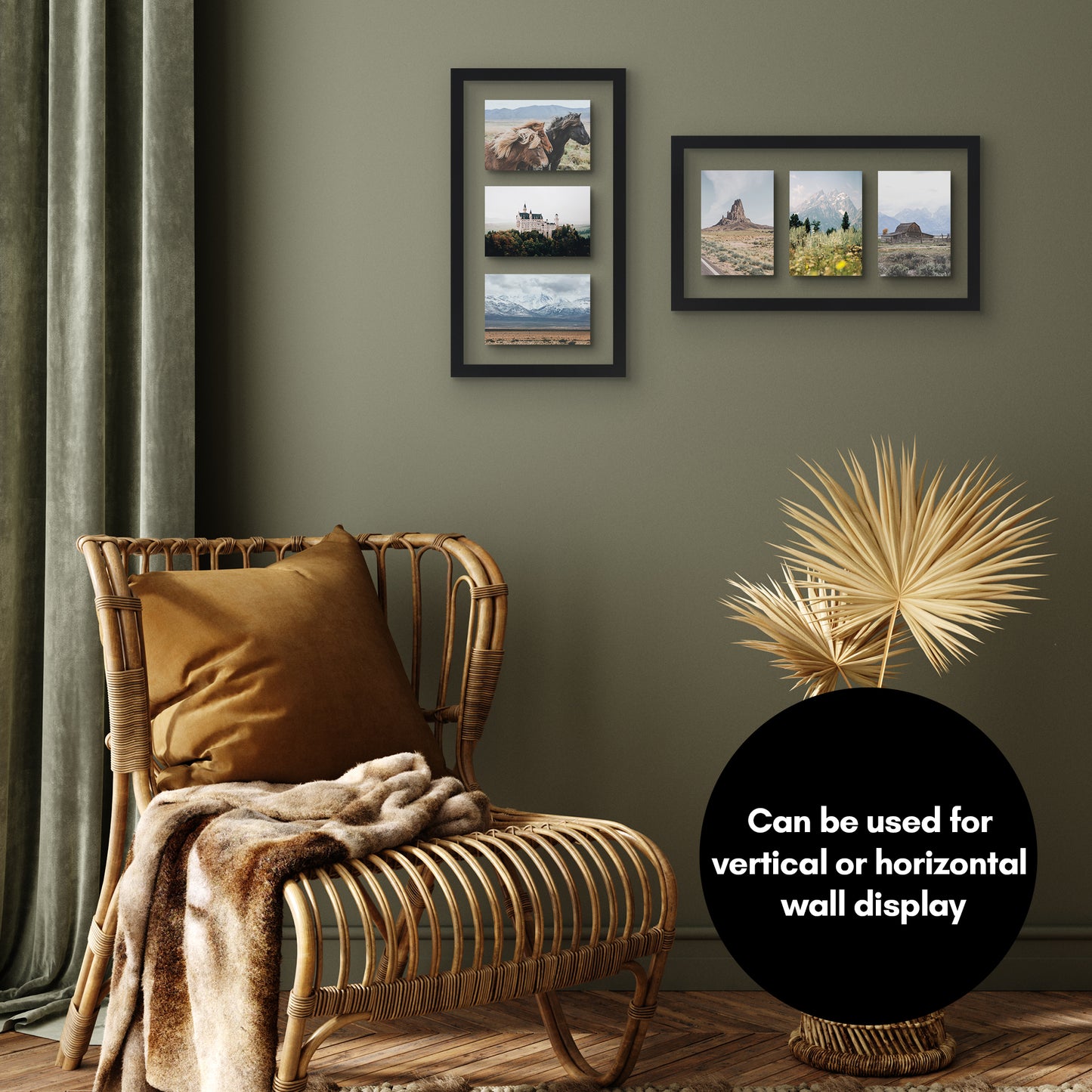 Floating Collage Picture Frame - Displays Two 4x6 | Signature Float Collection