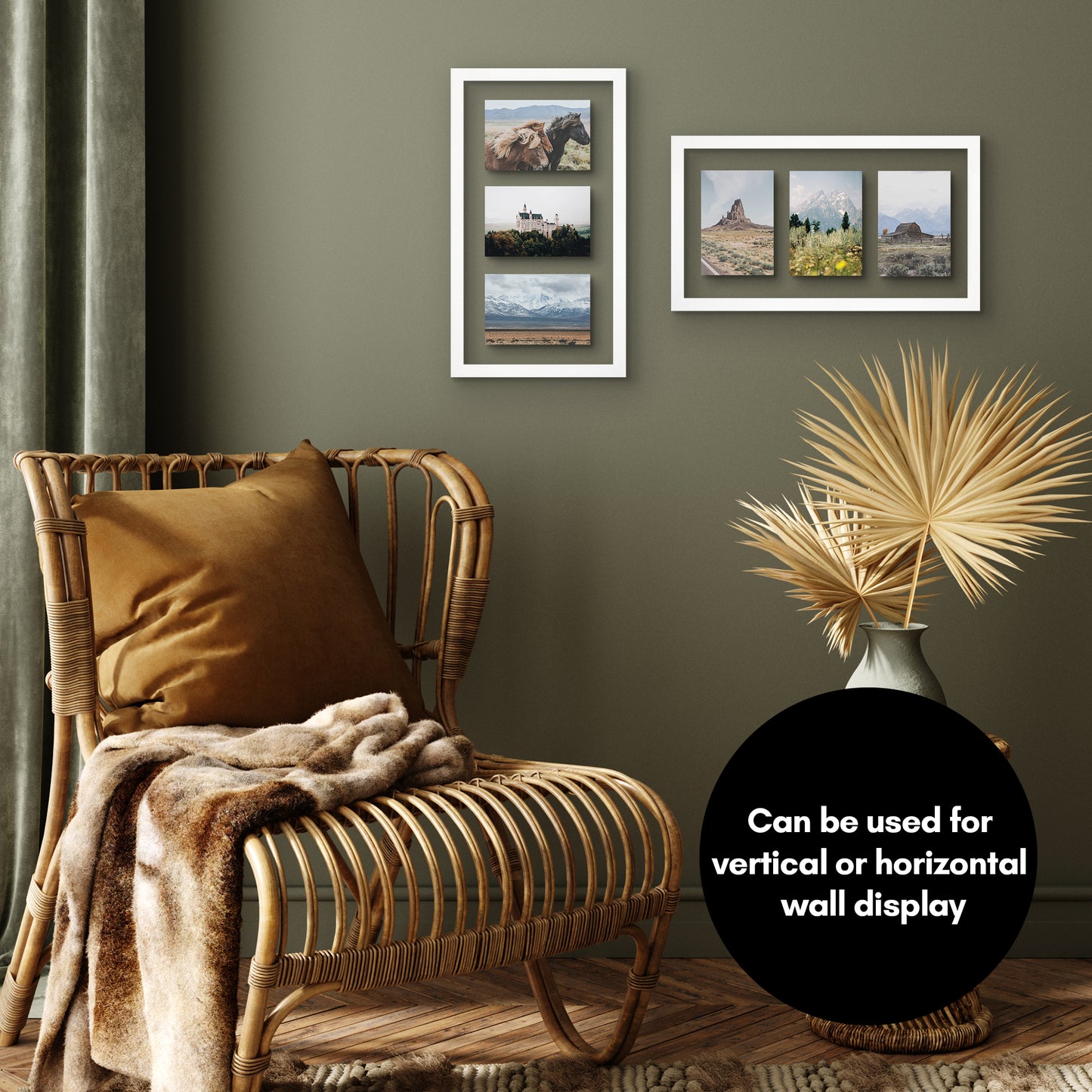 Floating Collage Picture Frame - Displays Two 4x6 | Signature Float Collection