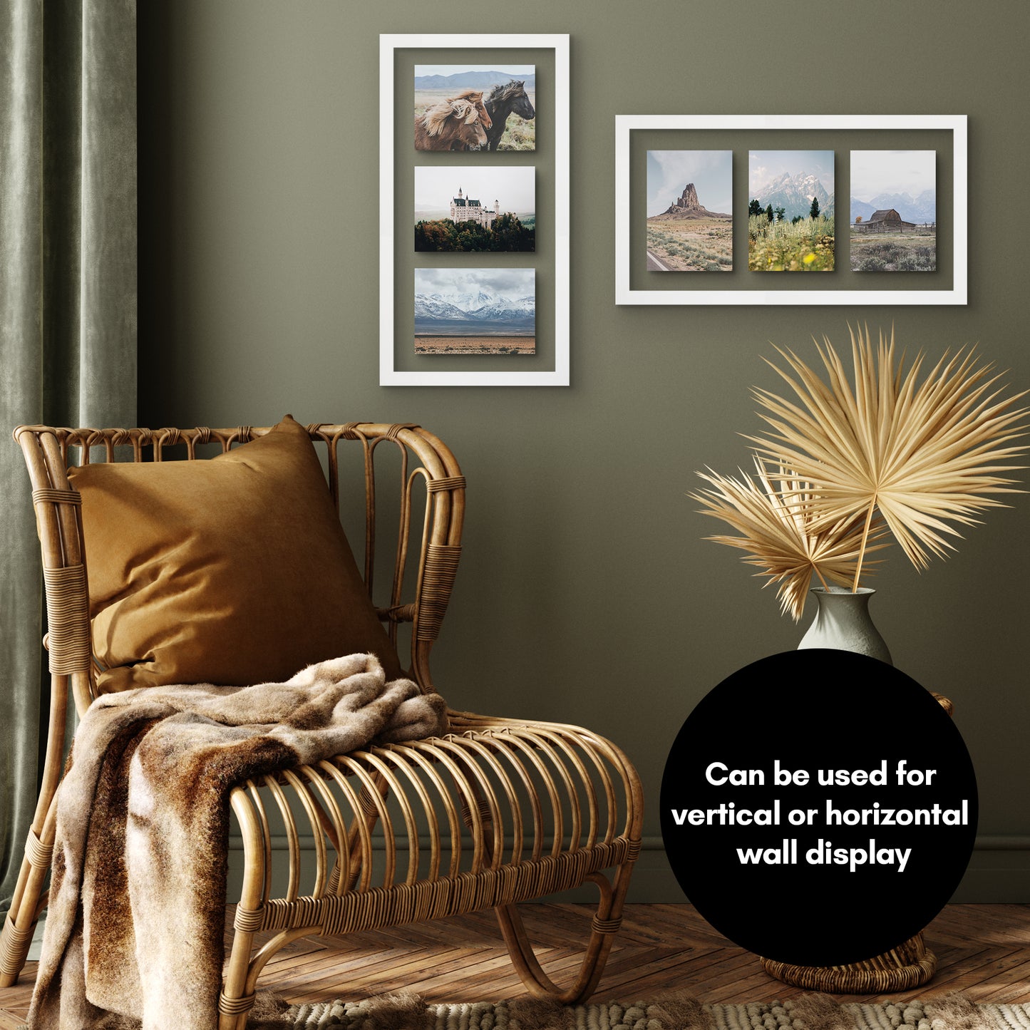 Floating Collage Picture Frame - Displays Two 4x6 | Signature Float Collection
