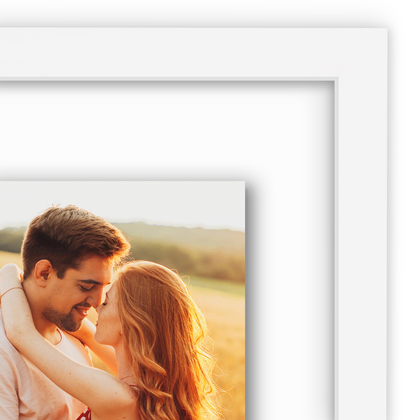 Floating Collage Picture Frame - Displays Two 4x6 | Signature Float Collection