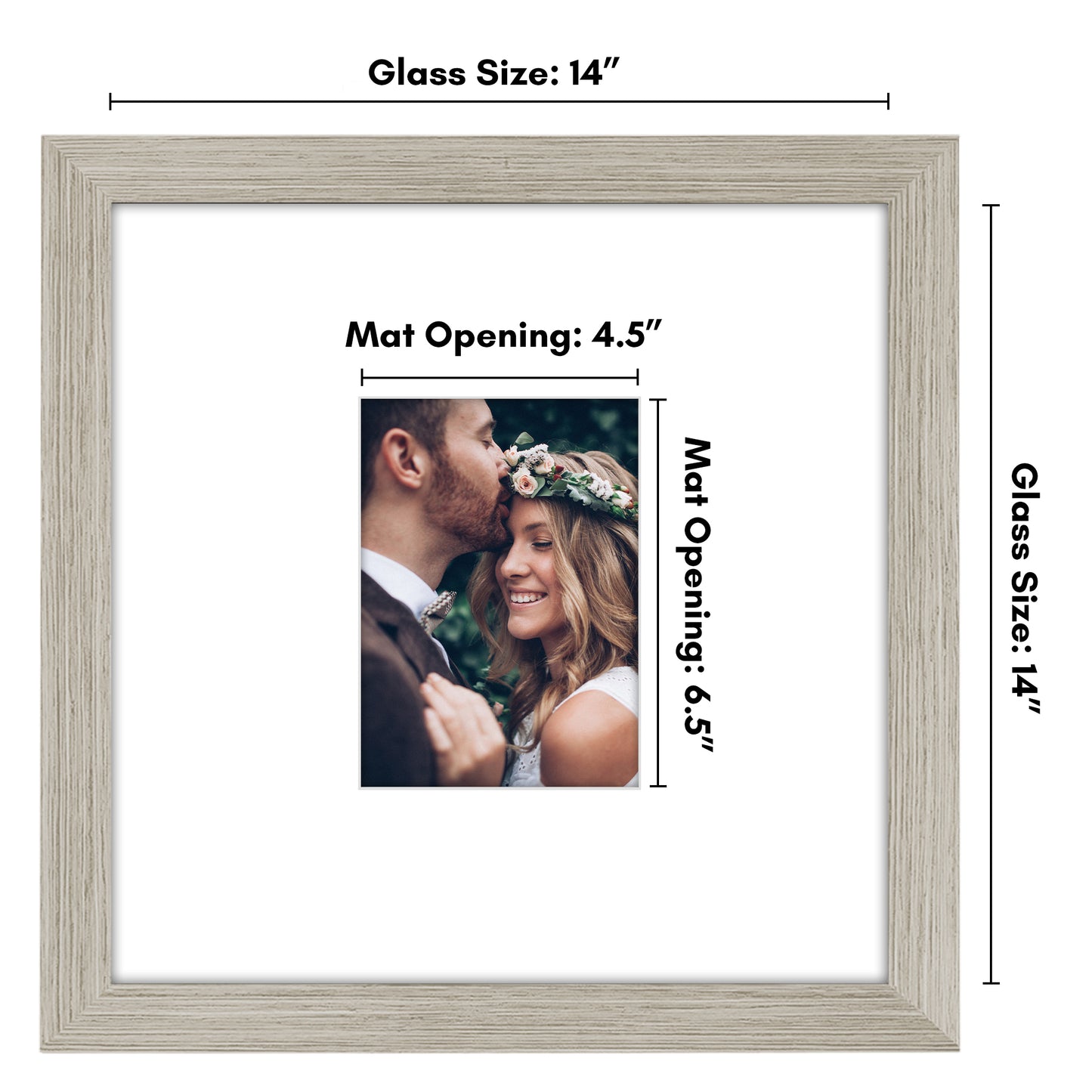 Americanflat 14x14 Signature Picture Frame for Weddings Baby Showers and More