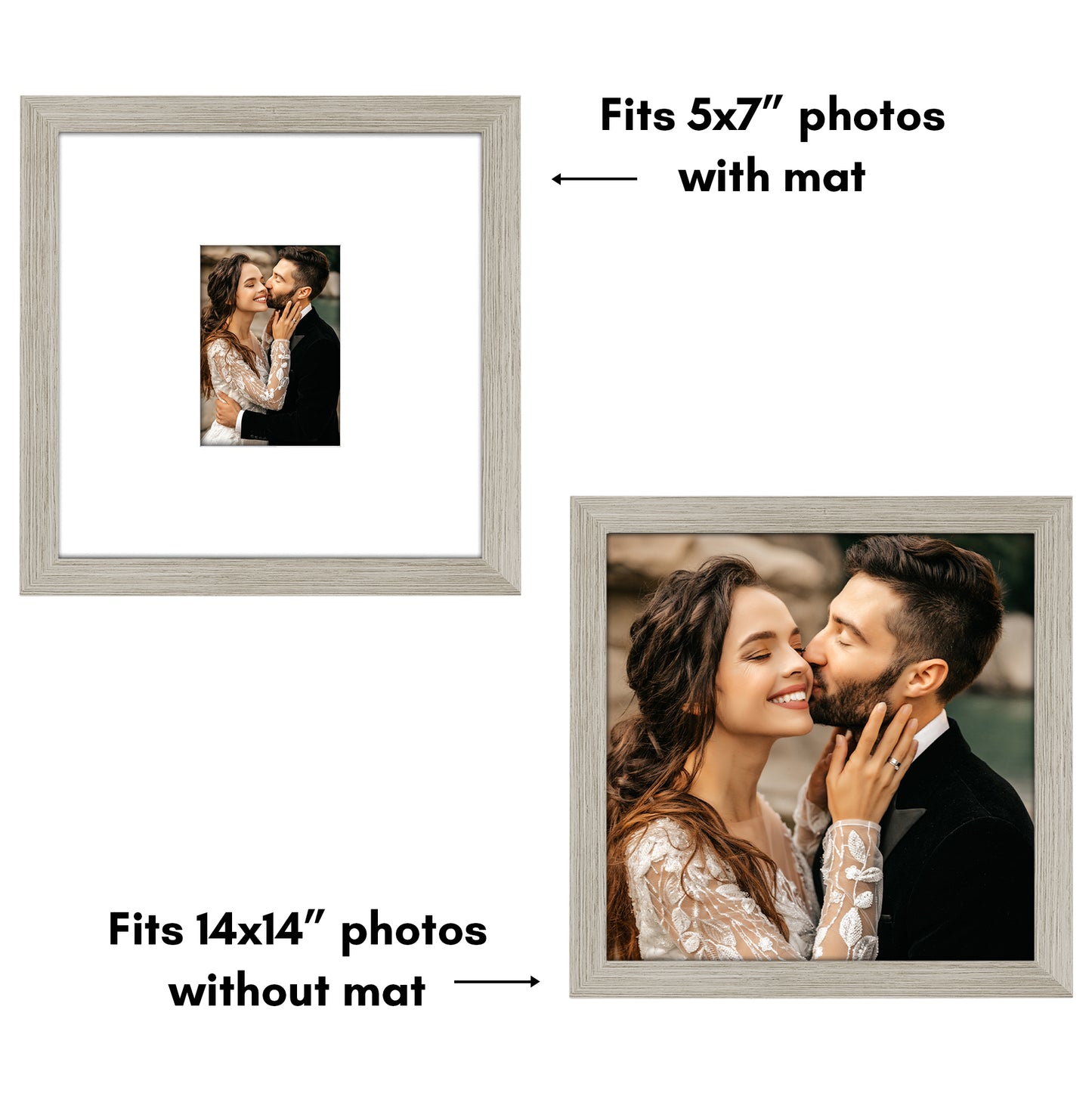 Americanflat 14x14 Signature Picture Frame for Weddings Baby Showers and More
