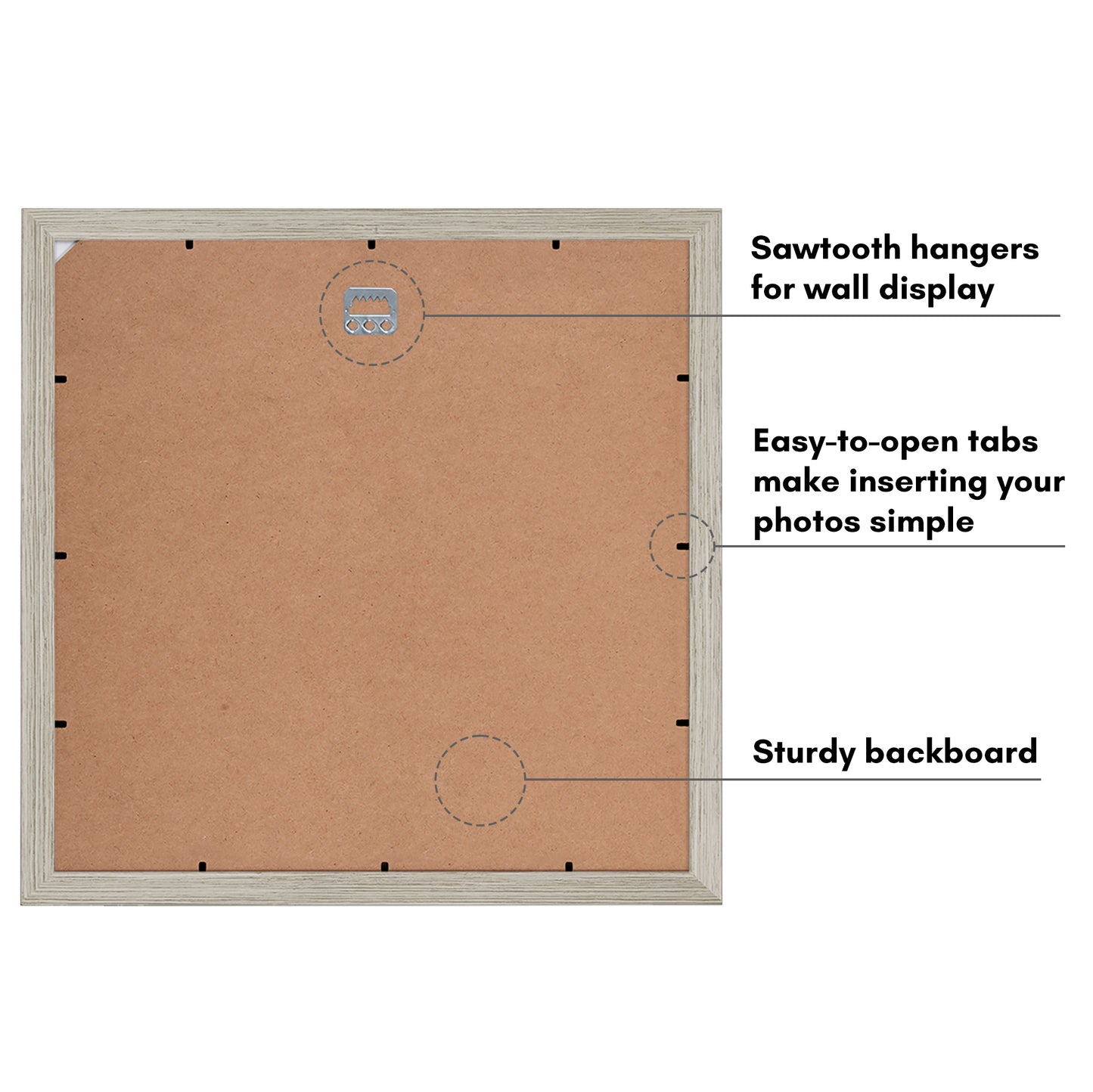 Americanflat 14x14 Signature Picture Frame for Weddings Baby Showers and More