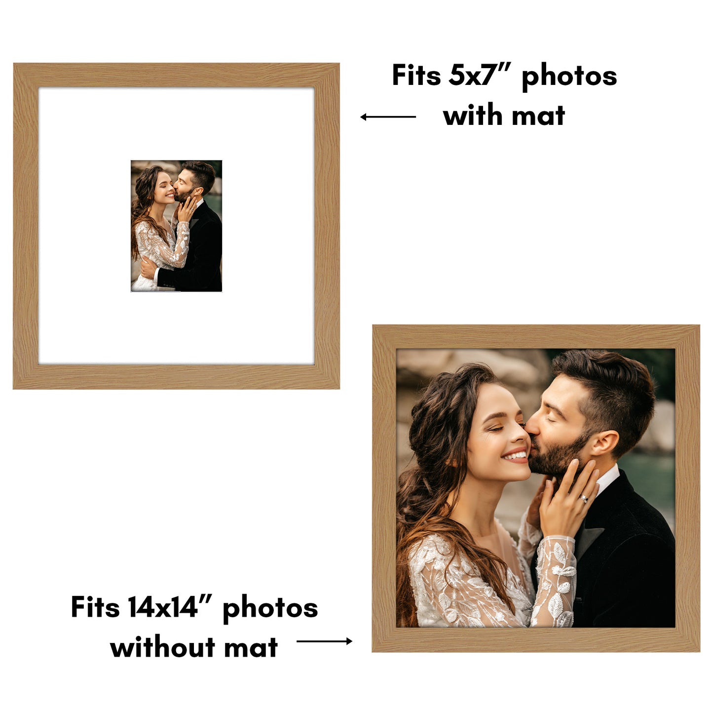 Americanflat 14x14 Signature Picture Frame for Weddings Baby Showers and More