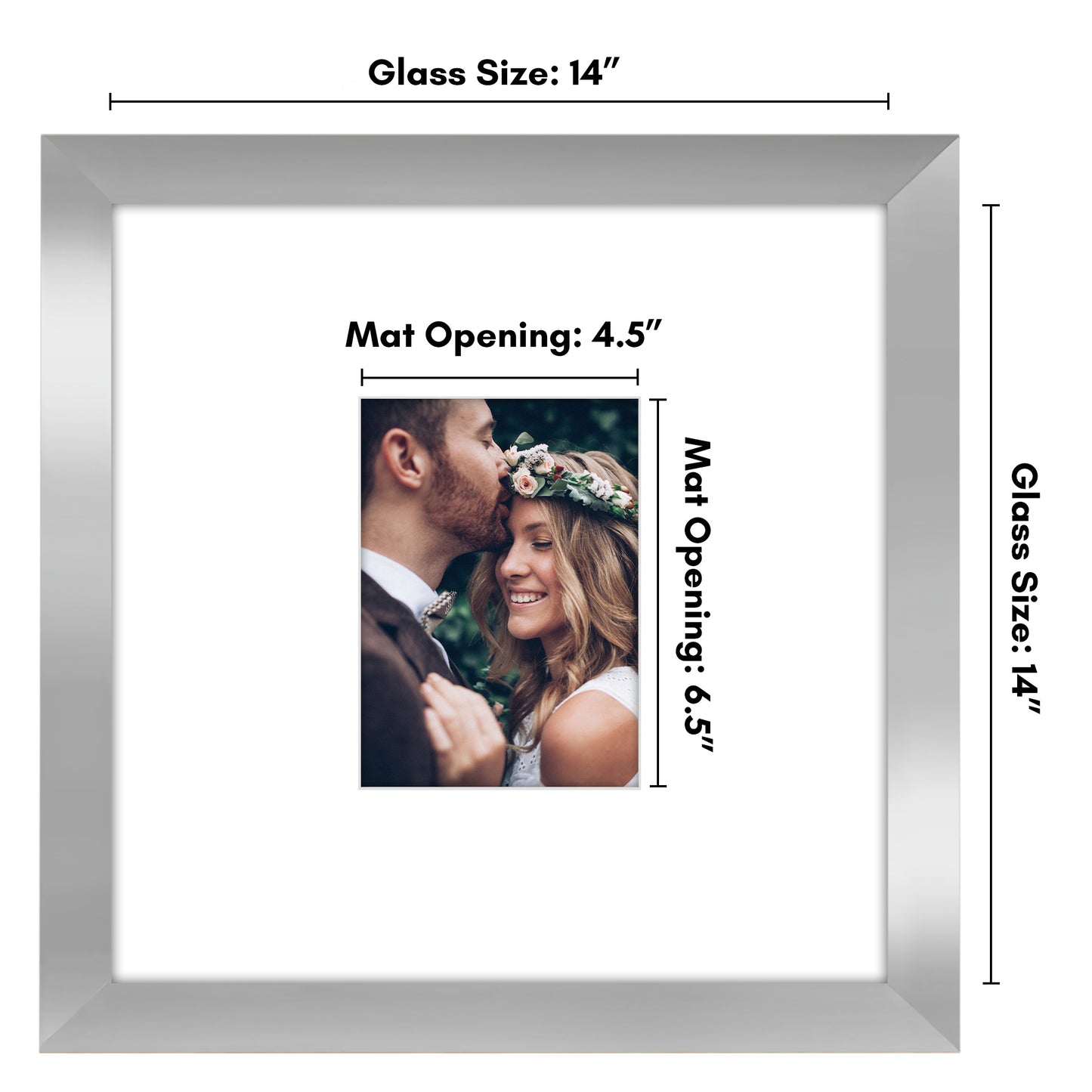 Americanflat 14x14 Signature Picture Frame for Weddings Baby Showers and More