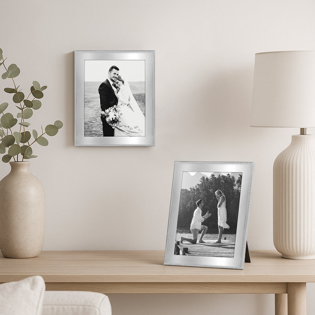 Americanflat Picture Frame | Beaded-Style Detailing | Shatter-Resistant Glass