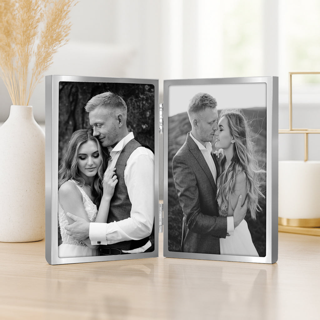 Americanflat Hinged Picture Frame | Classic, Modern Molding | Shatter-Resistant Glass