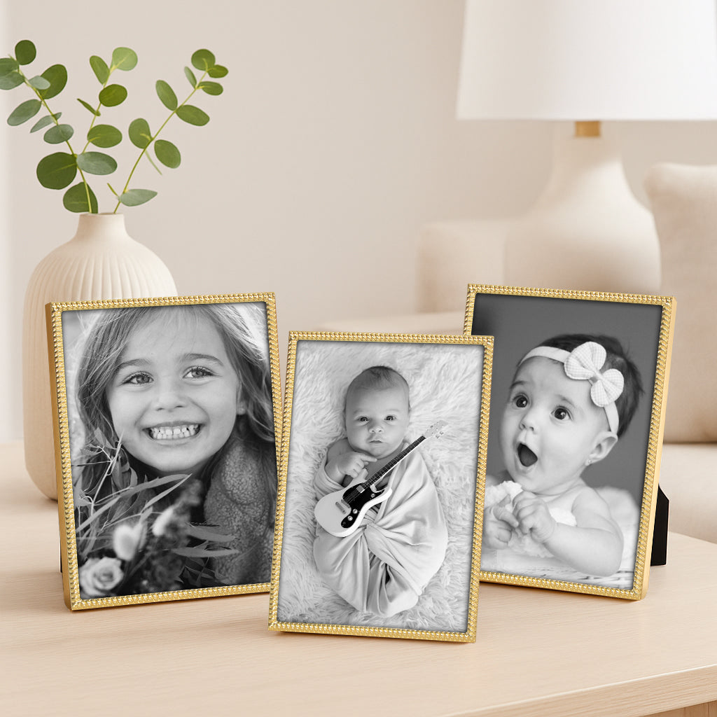 Americanflat Picture Frame | Rope-Style Textured Detailing | Shatter-Resistant Glass