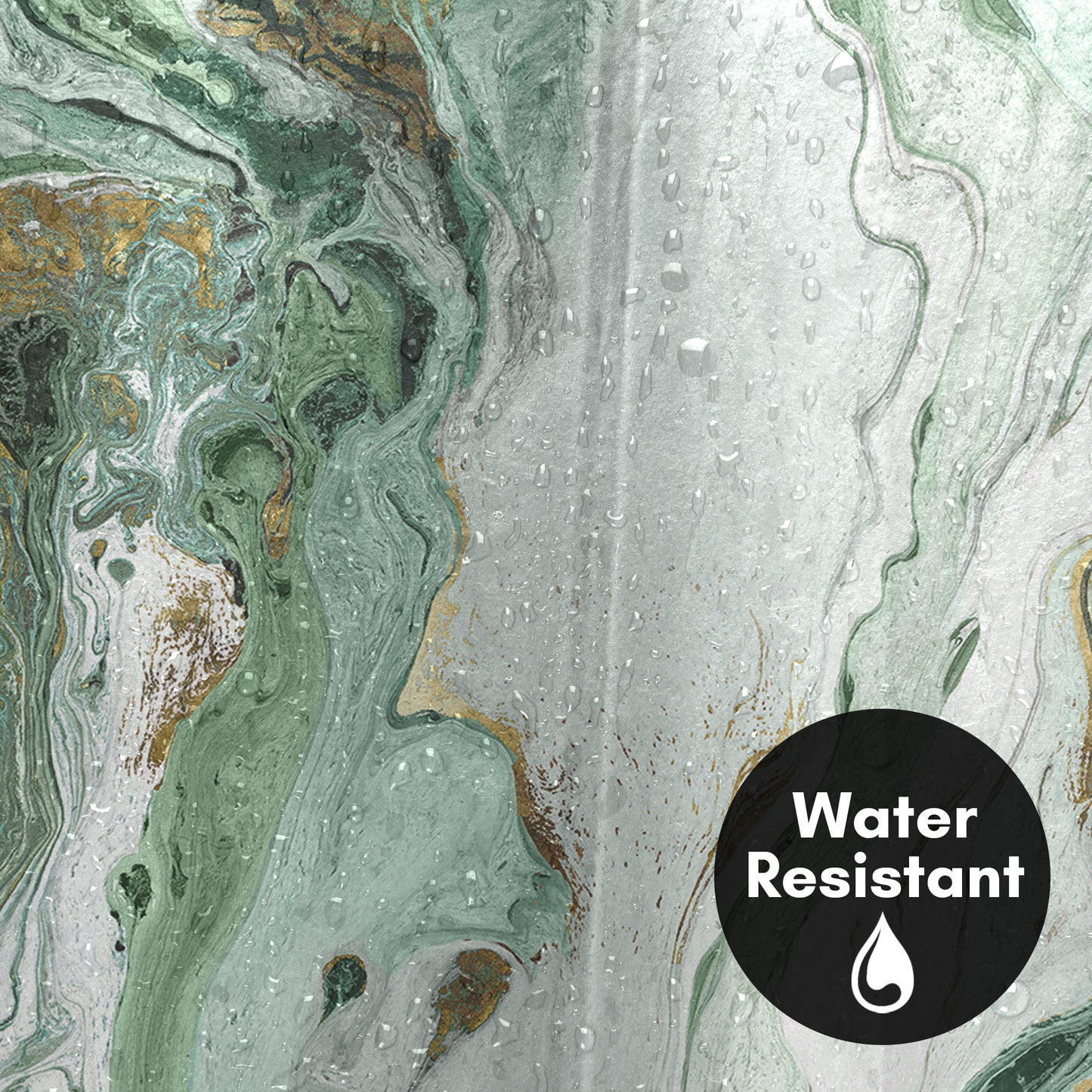 71x74 Marble Shower Curtain with 12 Metal Grommets