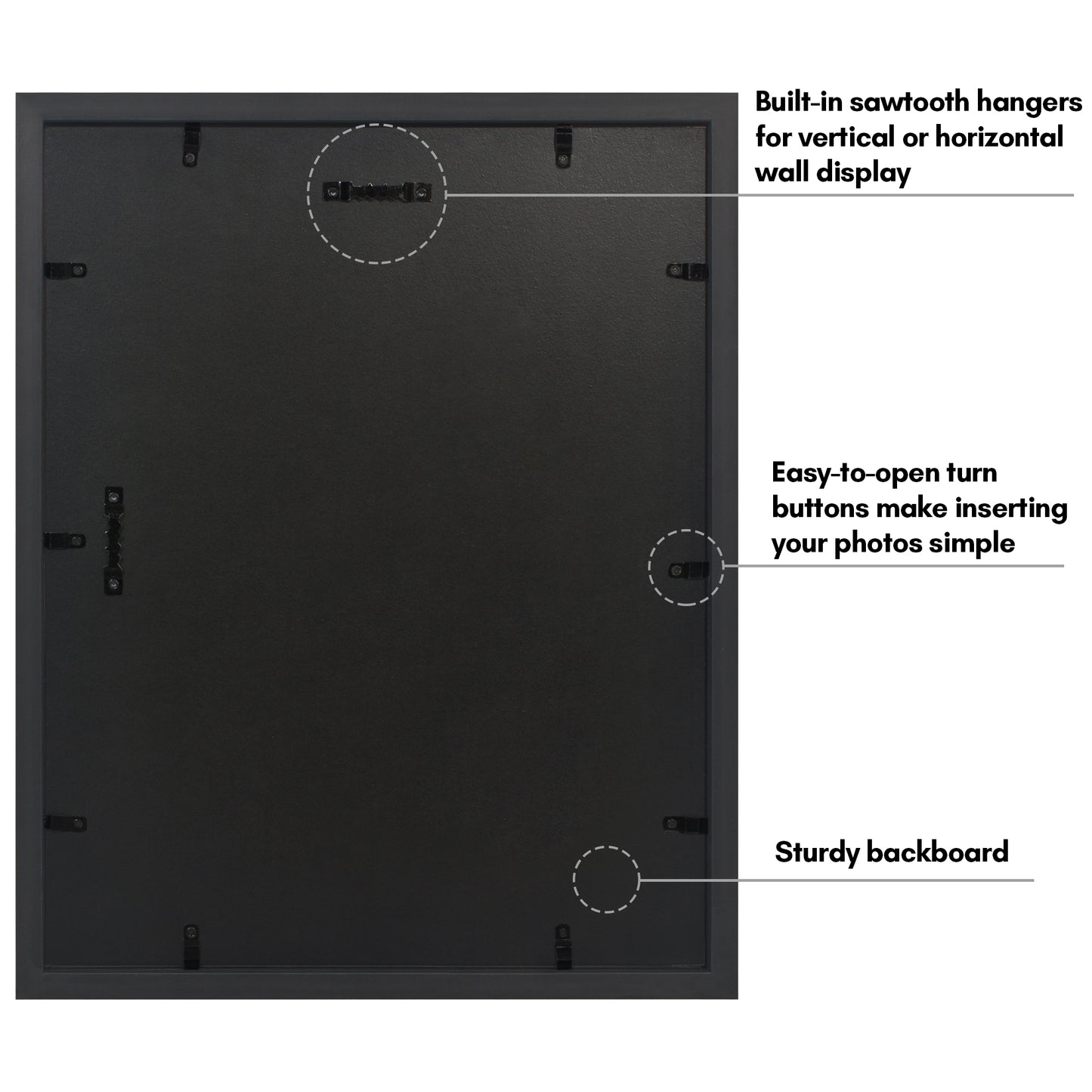 Americanflat 8x10 Picture Frame with Mat | Faux Bamboo Molding | Shatter-Resistant Glass