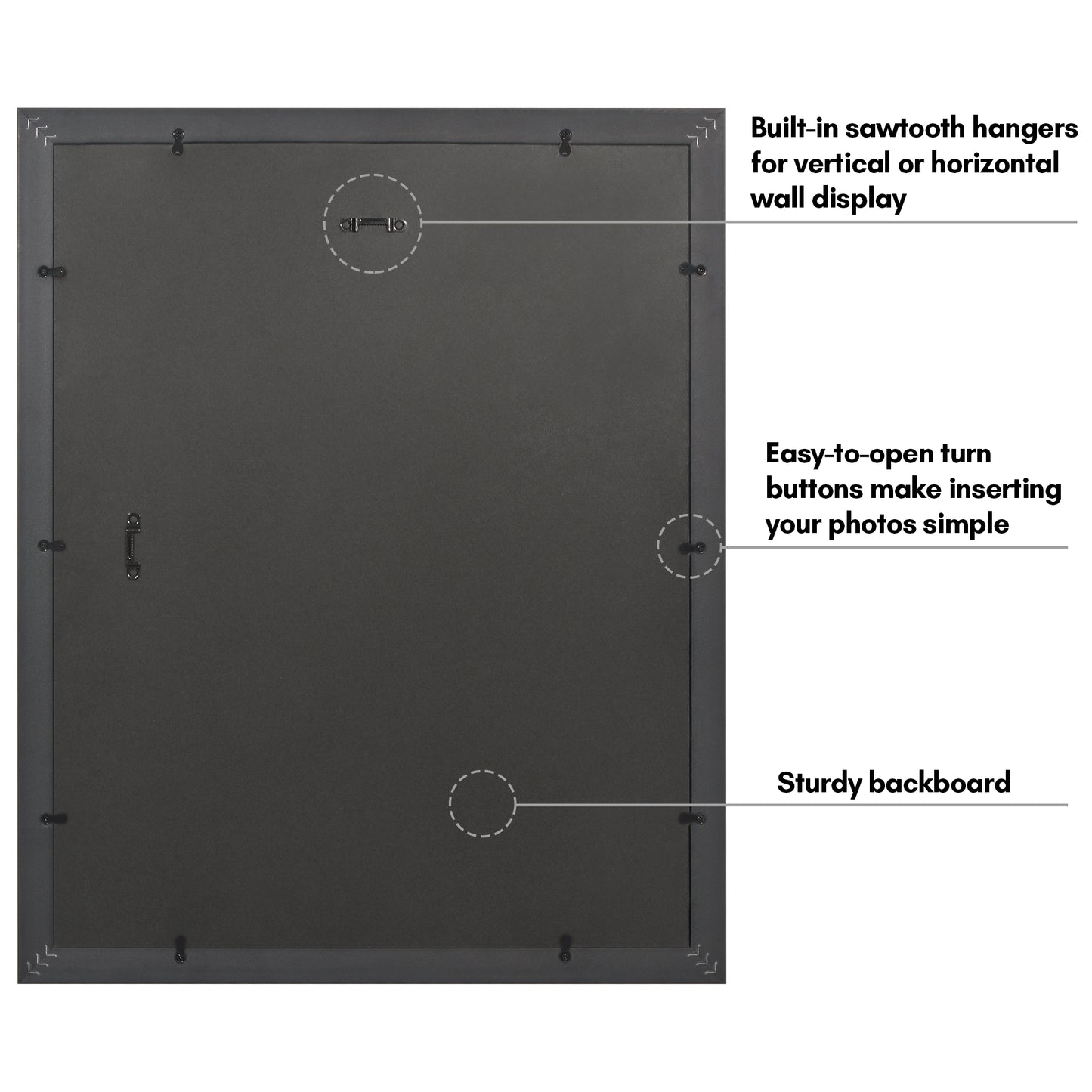 Americanflat Picture Frame with Decorative Inner Mat Accent - Statement Frame with Polished Plexiglass